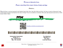 Tablet Screenshot of mariavillefarm.com
